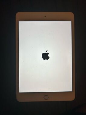 Apple iPad Mini - White Front with Black Logo